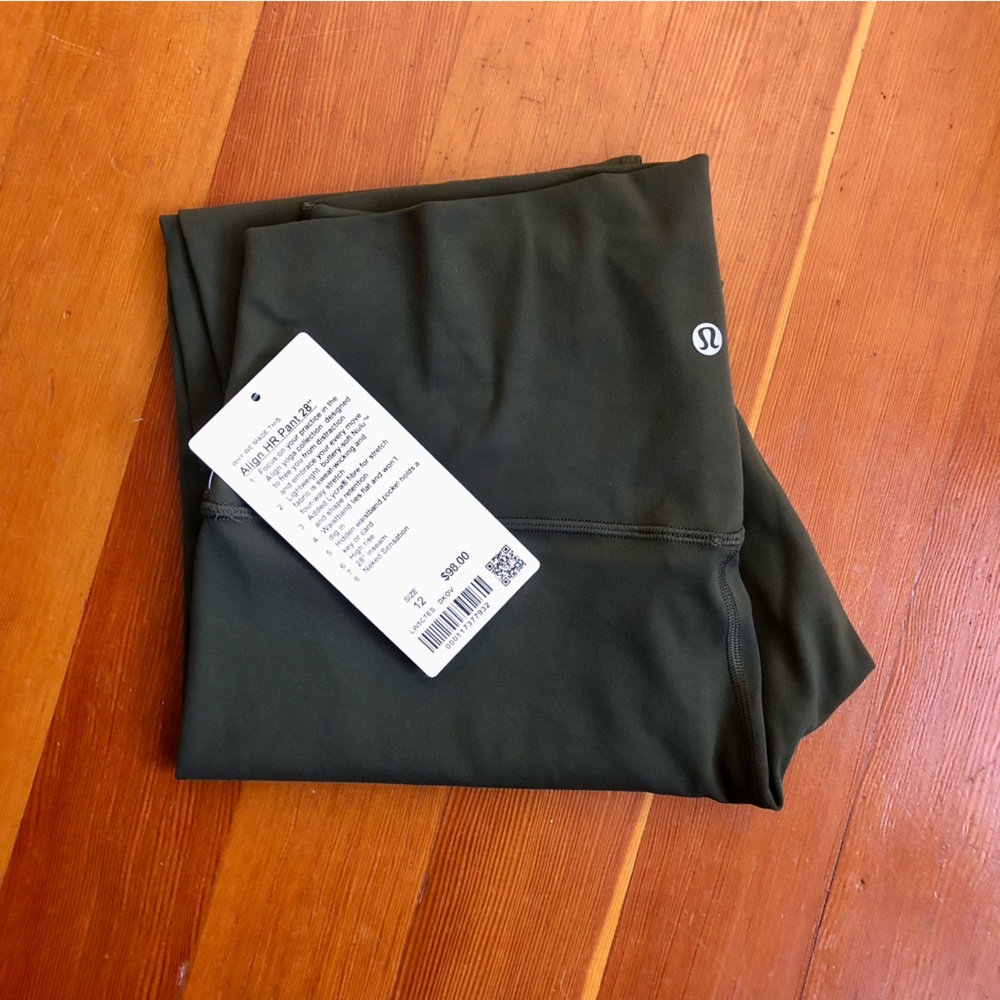 Lululemon | Dark Olive Align HR 28"